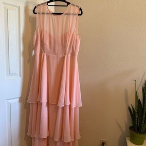 Pink Fame and Partners Tiered Dress